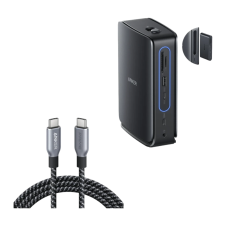 Anker Nano 13 en 1 Noir HDMI 4K PD 100W Docking station