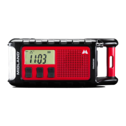 Midland ER300 Pro Lithium 10000mAh FM Noir Radio d'urgence