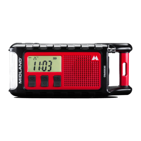 Midland ER300 Pro Lithium 10000mAh FM Noir Radio d'urgence