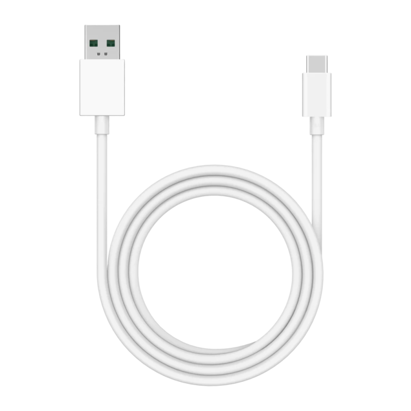 OPPO USB-C Data Cable 8A 1m 80W USB-A vers Blanc