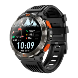Acer Sospiro R10 Noir 1,43 pouces AMOLED GPS Moniteur FC SpO2 8 jours +100 sports IP68 Smartwatch