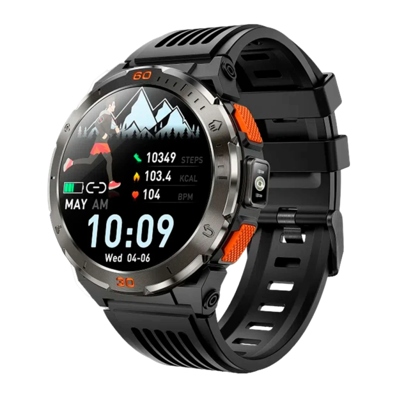 Acer Sospiro R10 Noir 1,43 pouces AMOLED GPS Moniteur FC SpO2 8 jours +100 sports IP68 Smartwatch