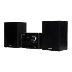 Aiwa MSBTU-300 Noir 20W entrée AUX Bluetooth 4.2 Chaîne hi-fi