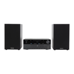 Aiwa MSBTU-550 Noir 50W entrée AUX Bluetooth 5.0 Chaîne hi-fi