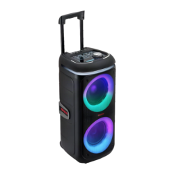 Aiwa KBTUS-480 Noir 40W 6h IPX4 3600mAh lumières RGB entrée AUX Enceinte Bluetooth 5.1