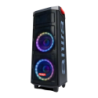 Aiwa KBTUS-608 Noir Fête 80W lumières LED entrée AUX Enceinte Bluetooth 5.0