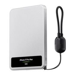 Sharge Smart Magnetic M8 Argent 5000mAh 15W MagSafe Qi2 Power Bank