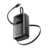 Sharge E3 HyperTower Noir avec câble rétractable intégré 10000mAh 45W USB-C Power Bank