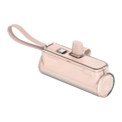 Sharge Flow Mini Rose avec câble intégré 5000mAh 22,5W USB-C Power Bank
