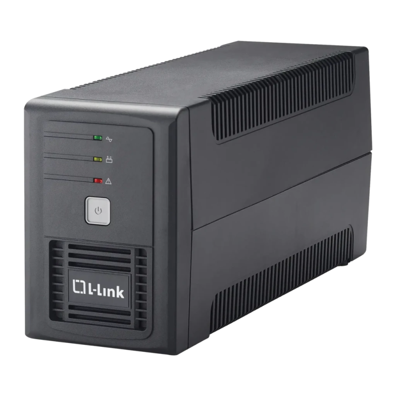L-Link LL-5707 Ligne Interactive 700VA 360W Noir 2 prises Onduleur