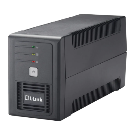 L-Link LL-5707 Ligne Interactive 700VA 360W Noir 2 prises Onduleur