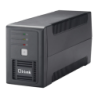 L-Link LL-5707 Ligne Interactive 700VA 360W Noir 2 prises Onduleur