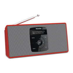 TechniSat DigitRadio 2 S Batterie DAB+/FM Rouge/Argent Bluetooth 10h 1050mAh Radio rechargeable