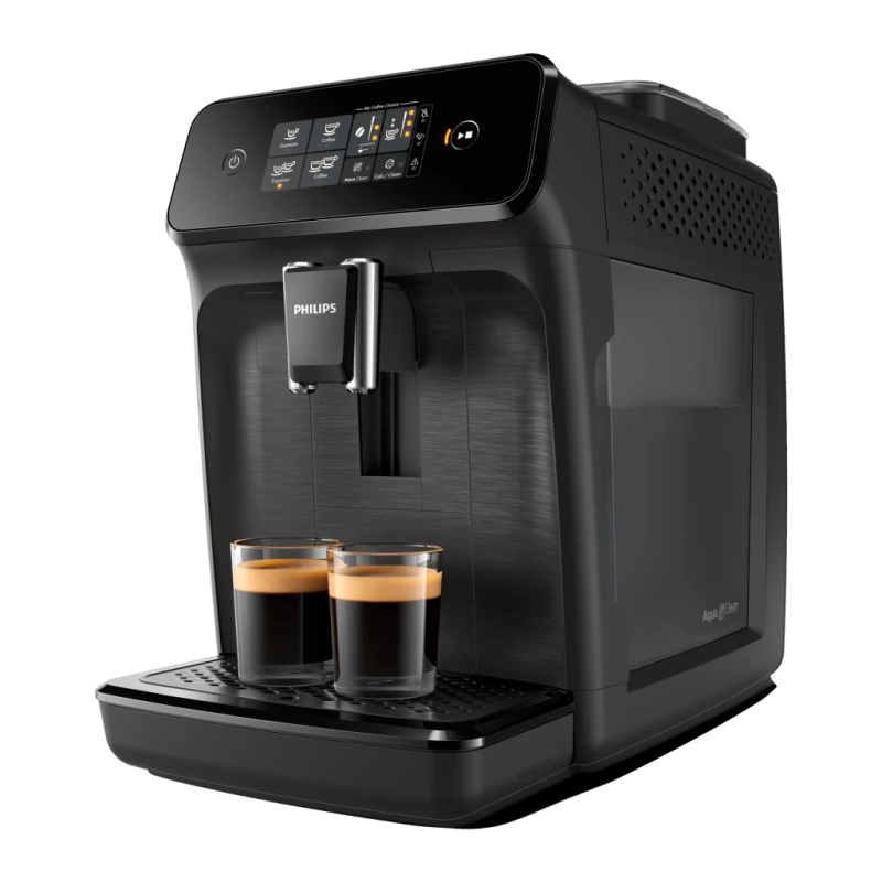 Philips Series 1200 EP1200/00 Moulin Céramique 15bar Noir 1500W 1,8 L écran tactile Machine à Café Superautomatique