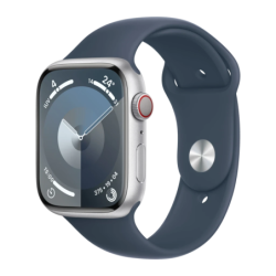 Apple Watch Series 9 45mm GPS + Cellular Argent LTE NFC Batterie 18 h (36 h Basse Consommation)