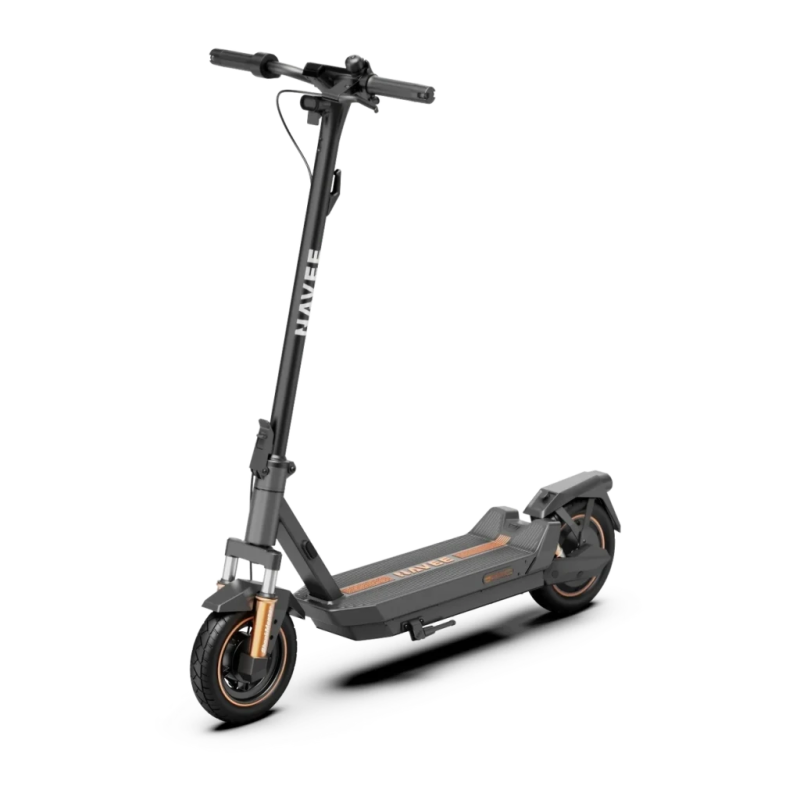 NAVEE GT5 Pro 600W 75km 40km/h 10 pouces Gris Foncé 130kg 561Wh IPX5 pliable suspension Trottinette électrique