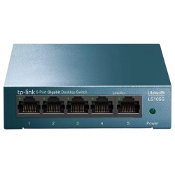 TP-Link LS105G de Bureau 5 Ports 10/100/1000Mbps Bleu Switch