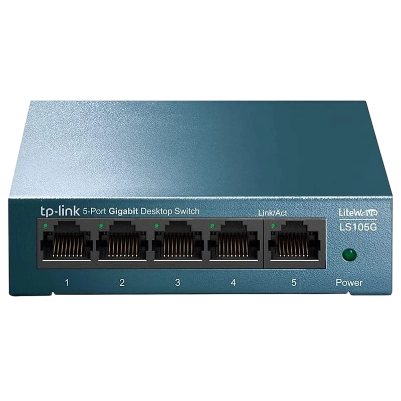 TP-Link LS105G de Bureau 5 Ports 10/100/1000Mbps Bleu Switch