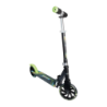 Trottinette Muuwmi Aluminium Scooter Neon 180mm avec roues lumineuses Vert néon/Noir