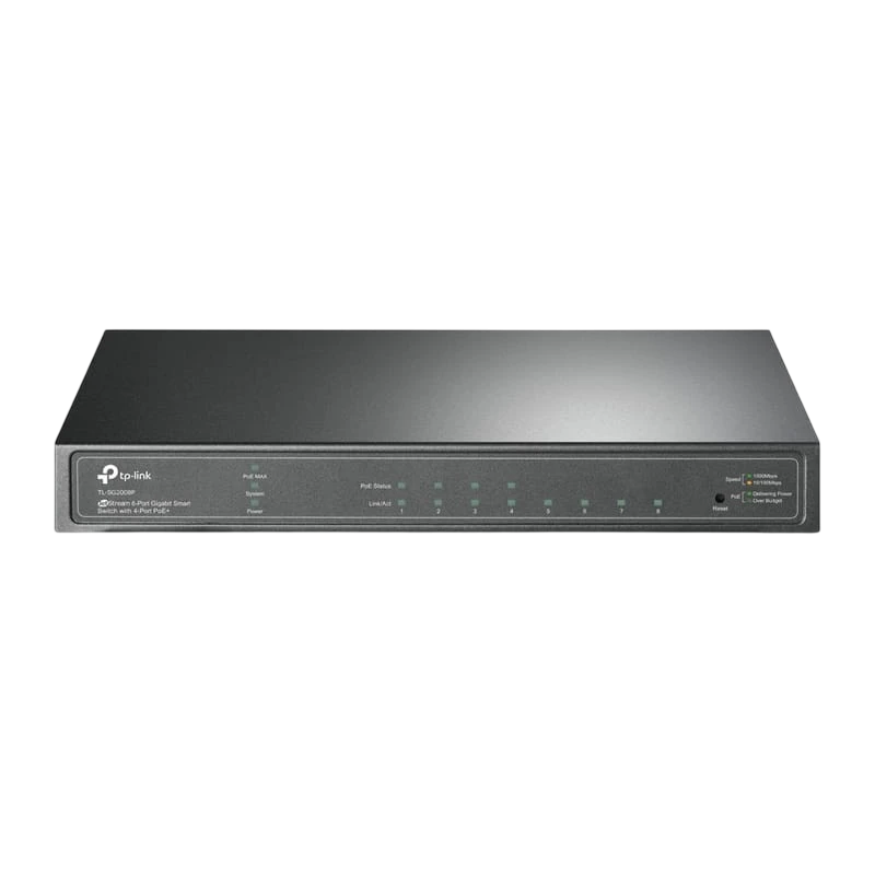 TP-Link TL-SG2008 Smart JetStream Gigabit de 8 Ports avec 4 PoE+ Noir Switch