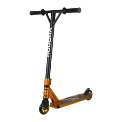 Trottinette acrobatique Hudora XR-25.1 Aluminium T6 Roues PU 100mm ABEC 9 Or/Noir 10+ ans
