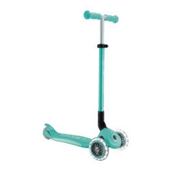Trottinette enfant Globber Primo Foldable Plus Lights 3 roues Pliable Lumières LED Vert Menthe