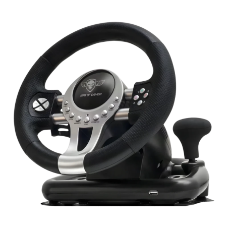 Spirit of Gamer Race Wheel Pro 2 PC/PS4/PS3/Xbox One Noir/Argent Volant gaming