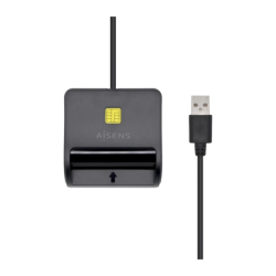 Lecteur de carte AISENS Intelligent DNIe USB 2.0 (ASCR-SN01-BK) Noir