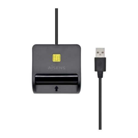 Lecteur de carte AISENS Intelligent DNIe USB 2.0 (ASCR-SN01-BK) Noir