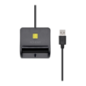 Lecteur de carte AISENS Intelligent DNIe USB 2.0 (ASCR-SN01-BK) Noir
