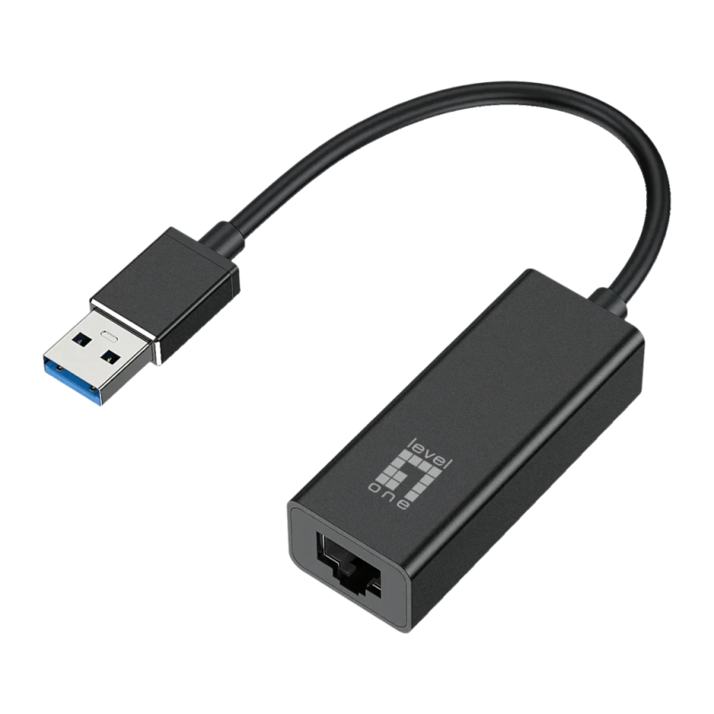 LevelOne USB-0401 USB Gigabit Ethernet RJ45 Noir Adaptateur