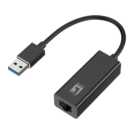 LevelOne USB-0401 USB Gigabit Ethernet RJ45 Noir Adaptateur