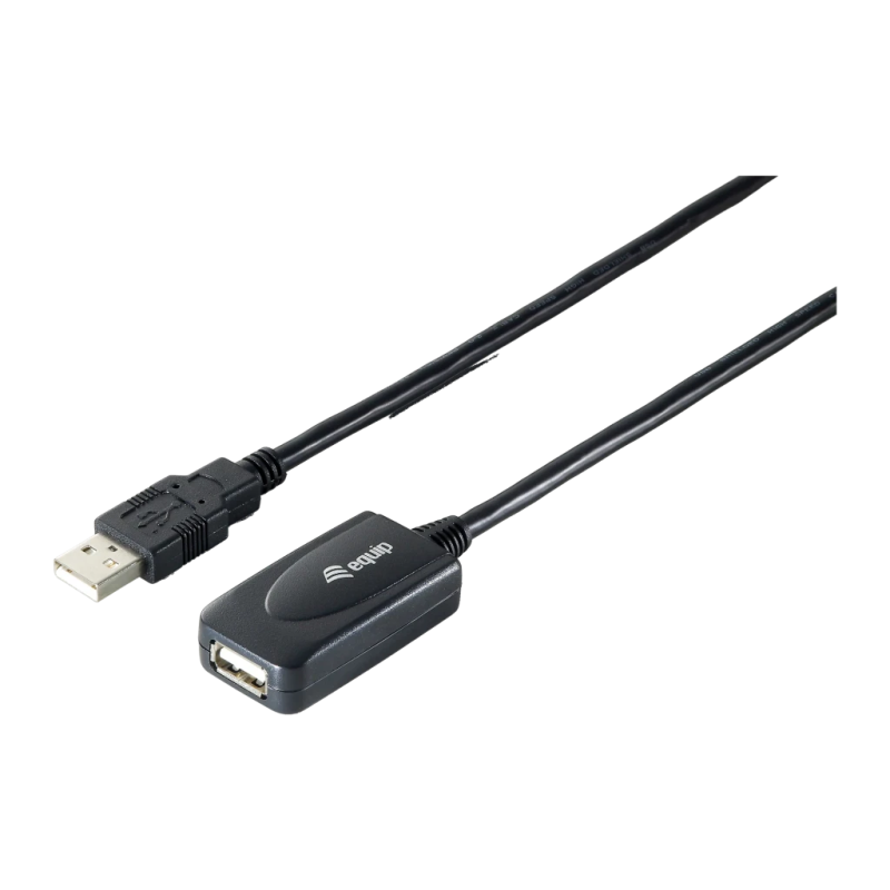 Câble prolongateur Equip 133311 USB-A Mâle vers USB-A Femelle 15 m Noir
