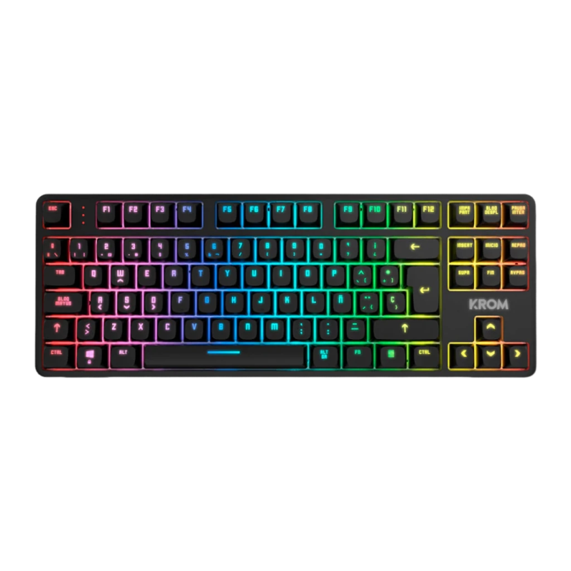 Krom Kernel Pro TKL Outemu Red RGB Noir Clavier gaming sans fil mécanique