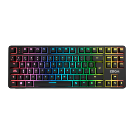 Krom Kernel Pro TKL Outemu Red RGB Noir Clavier gaming sans fil mécanique