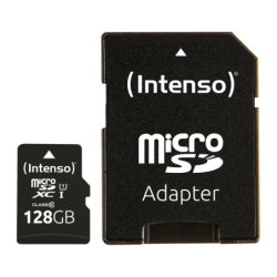 Intenso Premium 128GB Noir 90MB/s Classe 10 UHS-I Carte microSDXC