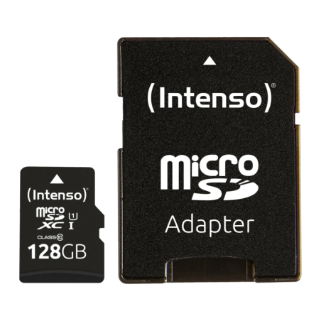 Intenso Premium 128GB Noir 90MB/s Classe 10 UHS-I Carte microSDXC