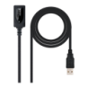 Câble Nanocable USB 2.0 Rallonge avec Amplificateur Type A Mâle/Femelle 5m Noir