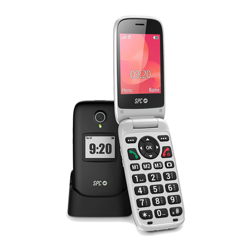 SPC Polaris 4G Noir Clapet (clamshell) 2,8 pouces 1400mAh Téléphone basique