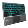 SUBBLIM Smart Backlit avec Touchpad Gris rétroéclairé sans fil Clavier bluetooth