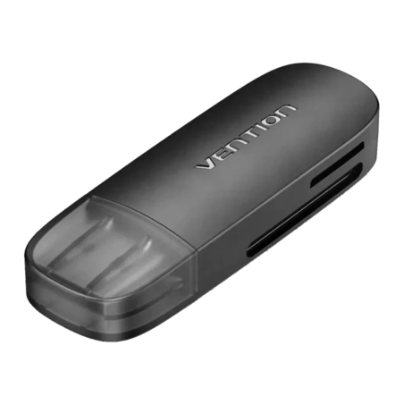 Vention CLGB0 USB 3.0 5000 Mbit/s Noir SD/microSD Lecteur de cartes