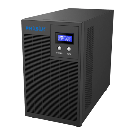 Phasak Protekt Tour PH 7631 Ligne Interactive 3160VA Gris 2100W 4 prises Onduleur