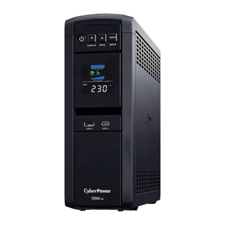 CyberPower CP1350EPFCLCD Ligne Interactive 1350VA 810W Noir 6 prises Onduleur