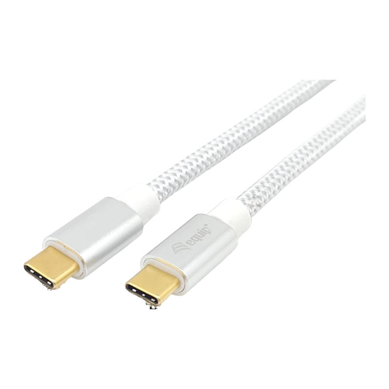 Câble USB Equip 128355 USB-C 3.2 Gen 2 Mâle/Mâle 0,5m 100W PD Blanc