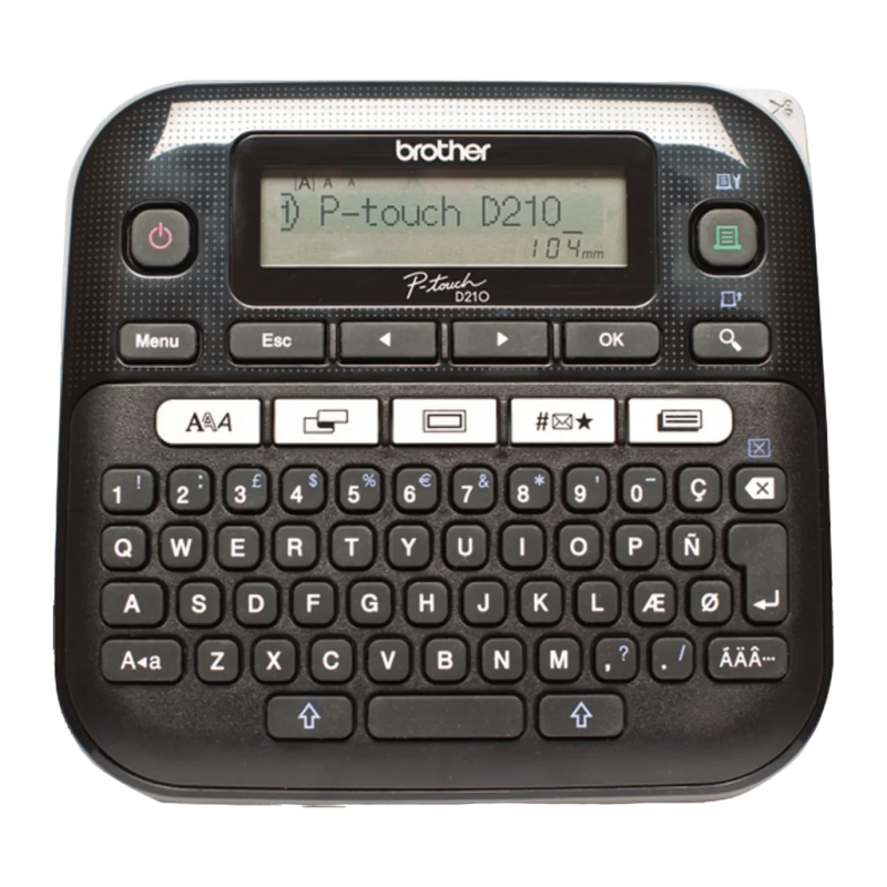 Brother P-touch PT-D210 Monochrome Gris/Blanc Imprimante d'étiquettes thermique