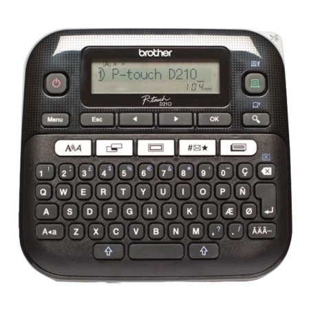 Brother P-touch PT-D210 Monochrome Gris/Blanc Imprimante d'étiquettes thermique