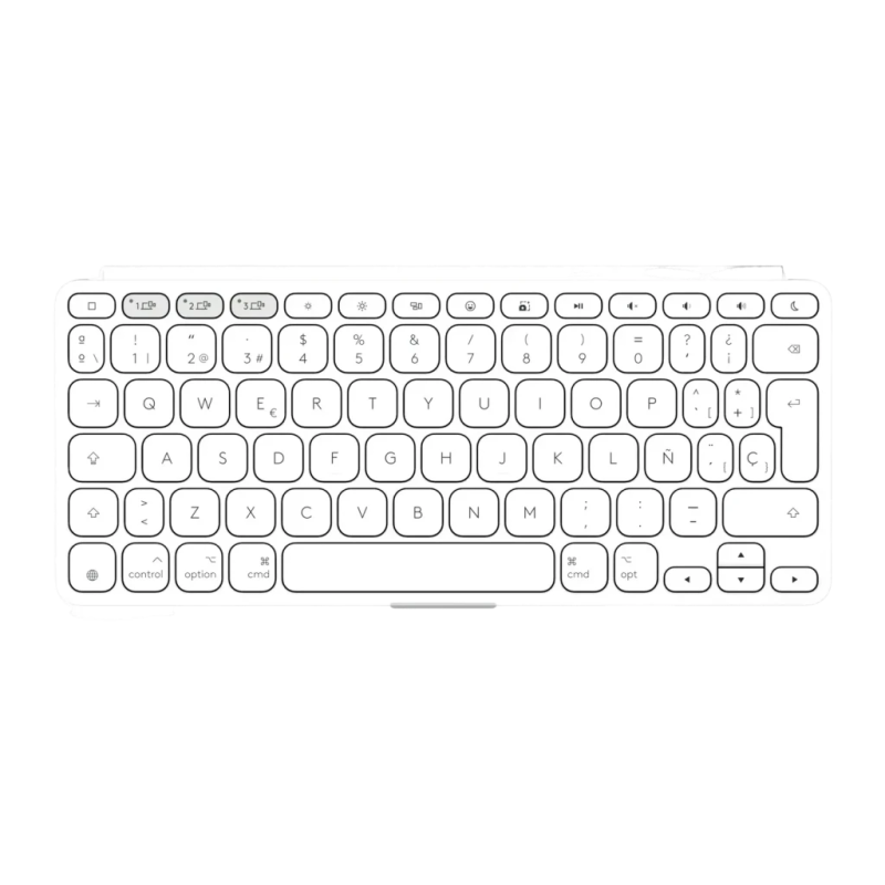 Logitech Keys-To-Go 2 Gris Bluetooth Espagnol à ciseaux Clavier sans fil