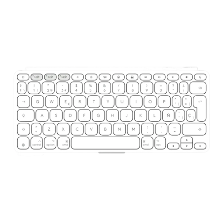 Logitech Keys-To-Go 2 Gris Bluetooth Espagnol à ciseaux Clavier sans fil