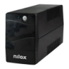Nilox Premium Line Interactive 1500 VA 1050W Noir 2 prises Onduleur
