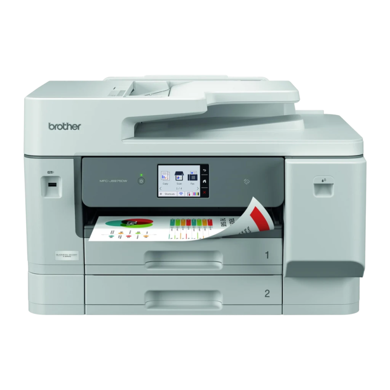 Brother MFC-J6975DW A3 Multifonction Jet d'encre Couleur Blanc recto-verso WiFi Ethernet AirPrint ADF Imprimante